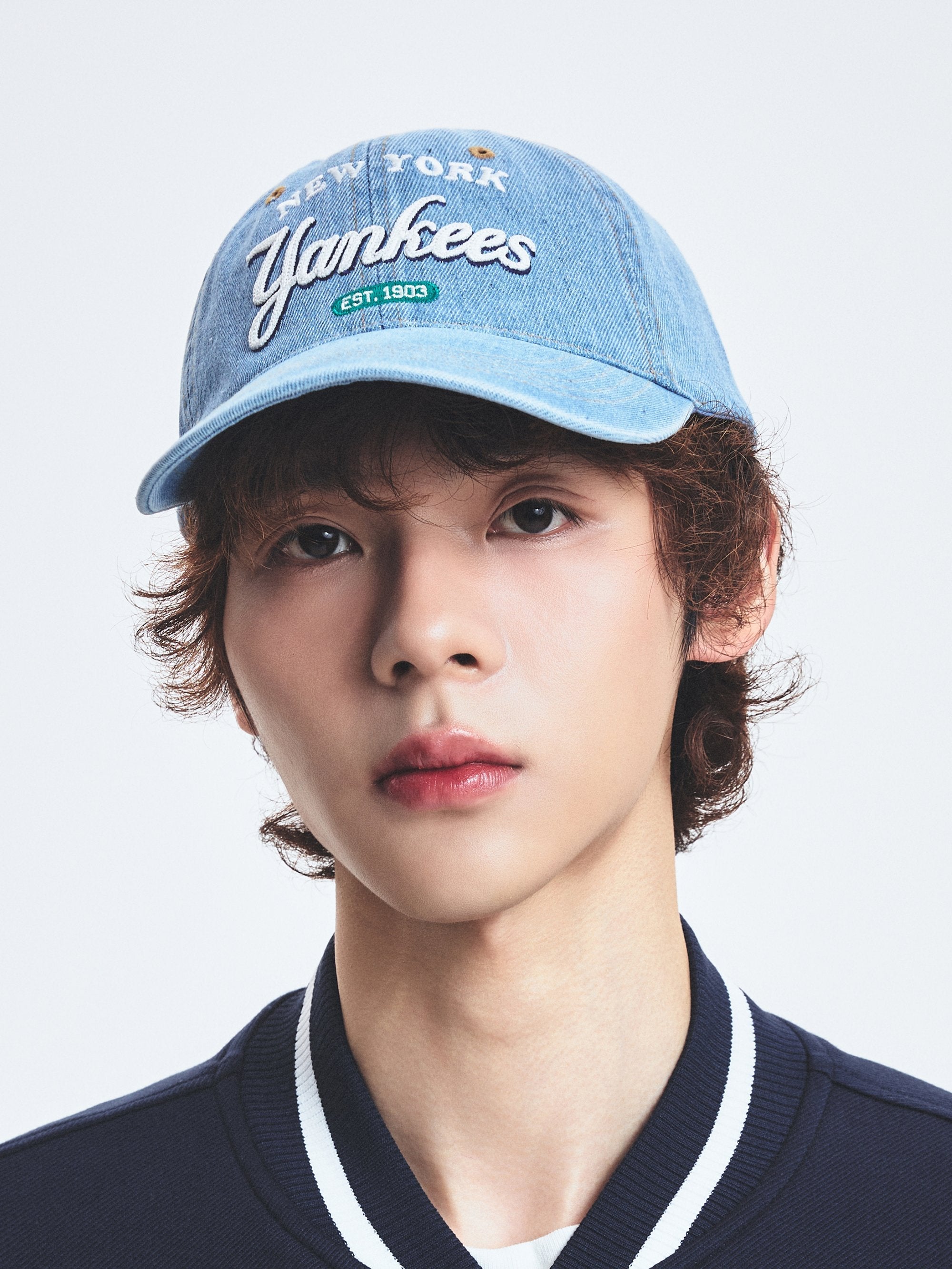 Color Denim Unstructured Ball Cap