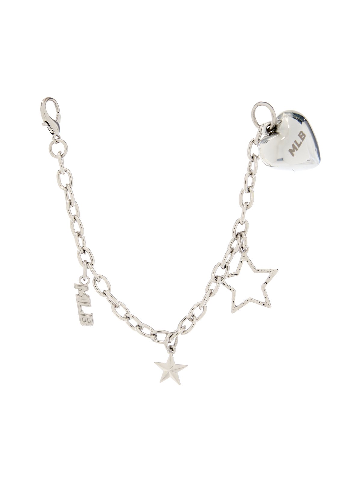 Heart Star Point Ring Chain Keyring