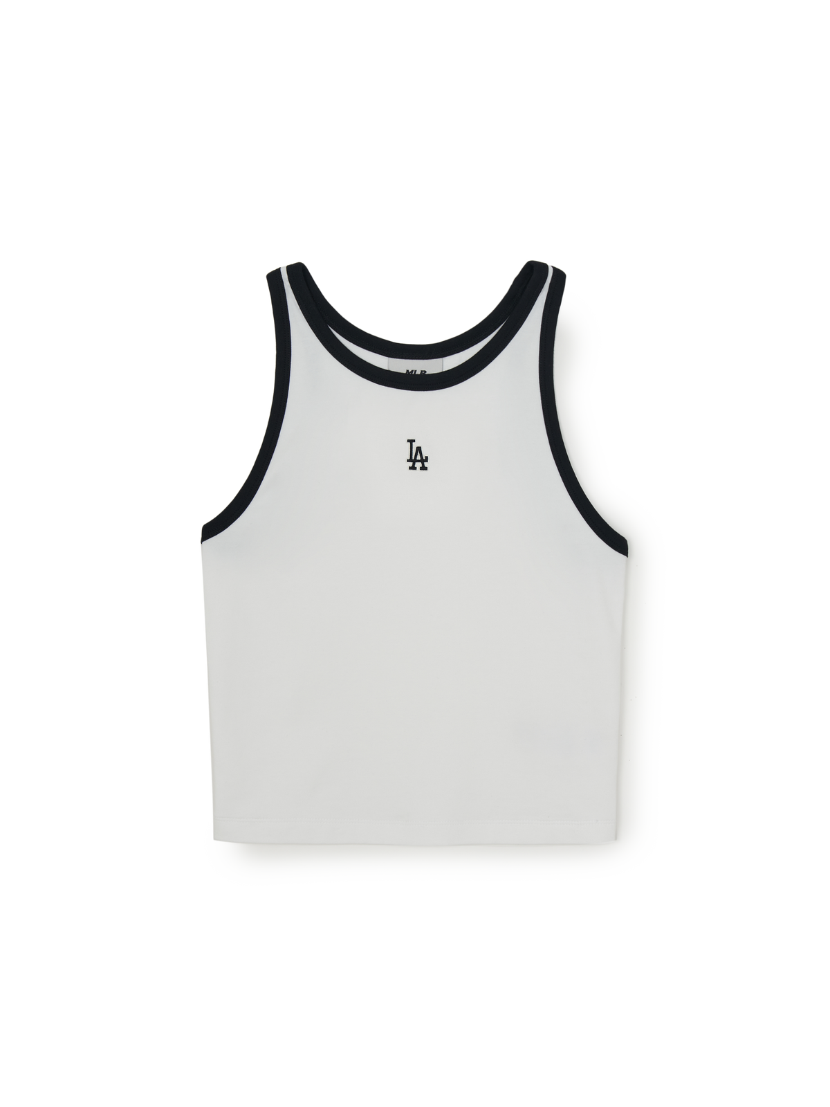 Women's Basic Ringer Crop Sleeveless T-shirt