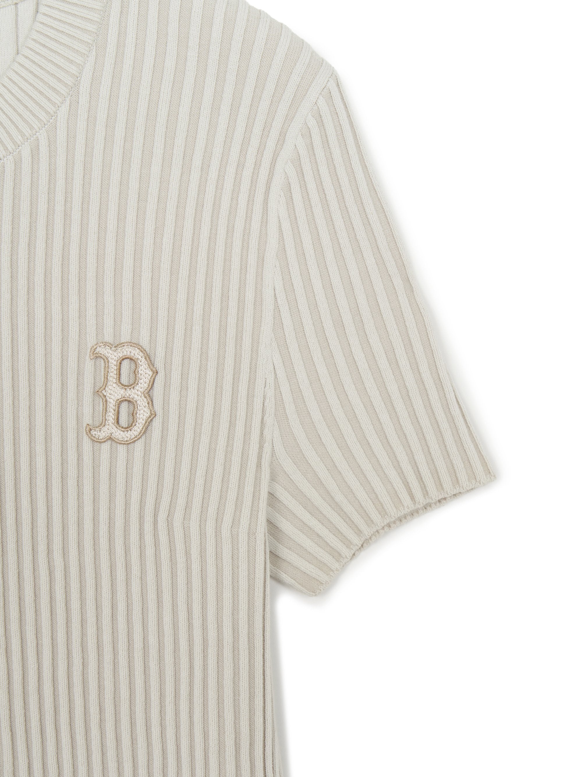 Women's Basic Street Ribbed Short Sleeve Knit Pullover