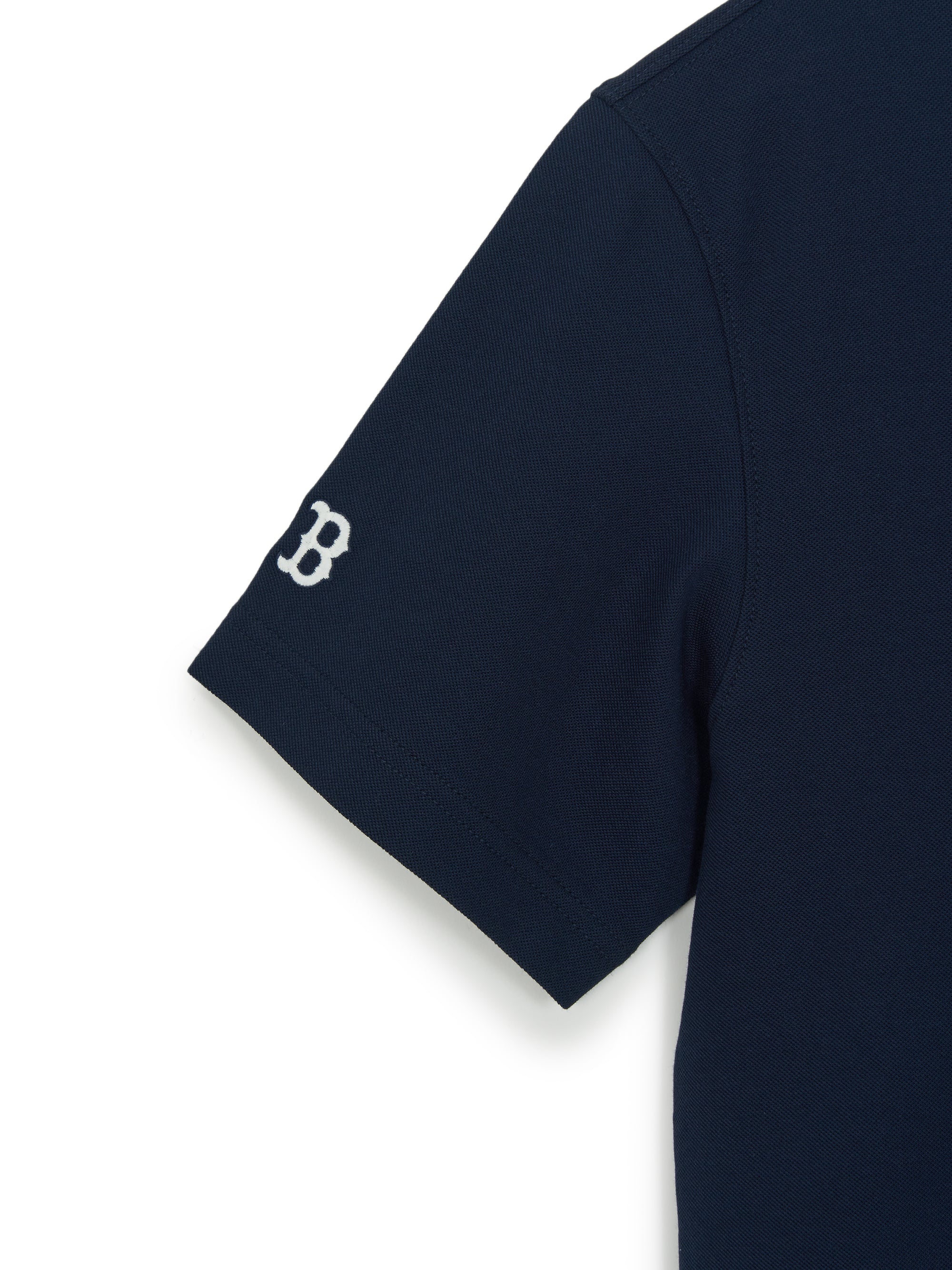 Basic Small Letter Comfortable Fit Polo T-Shirts