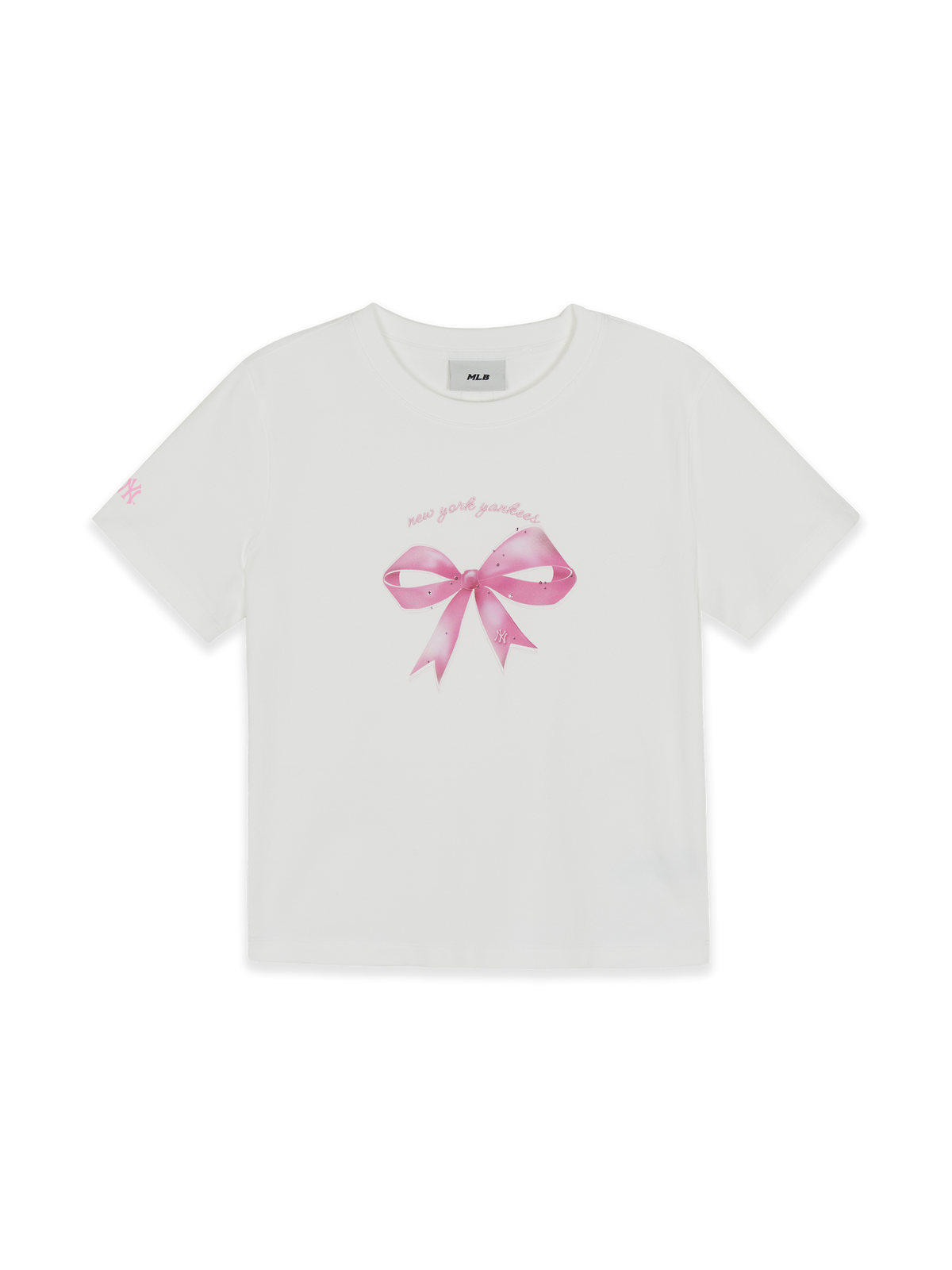 Women's Bow Tie Graphic Slim Semi Crop T-Shirts