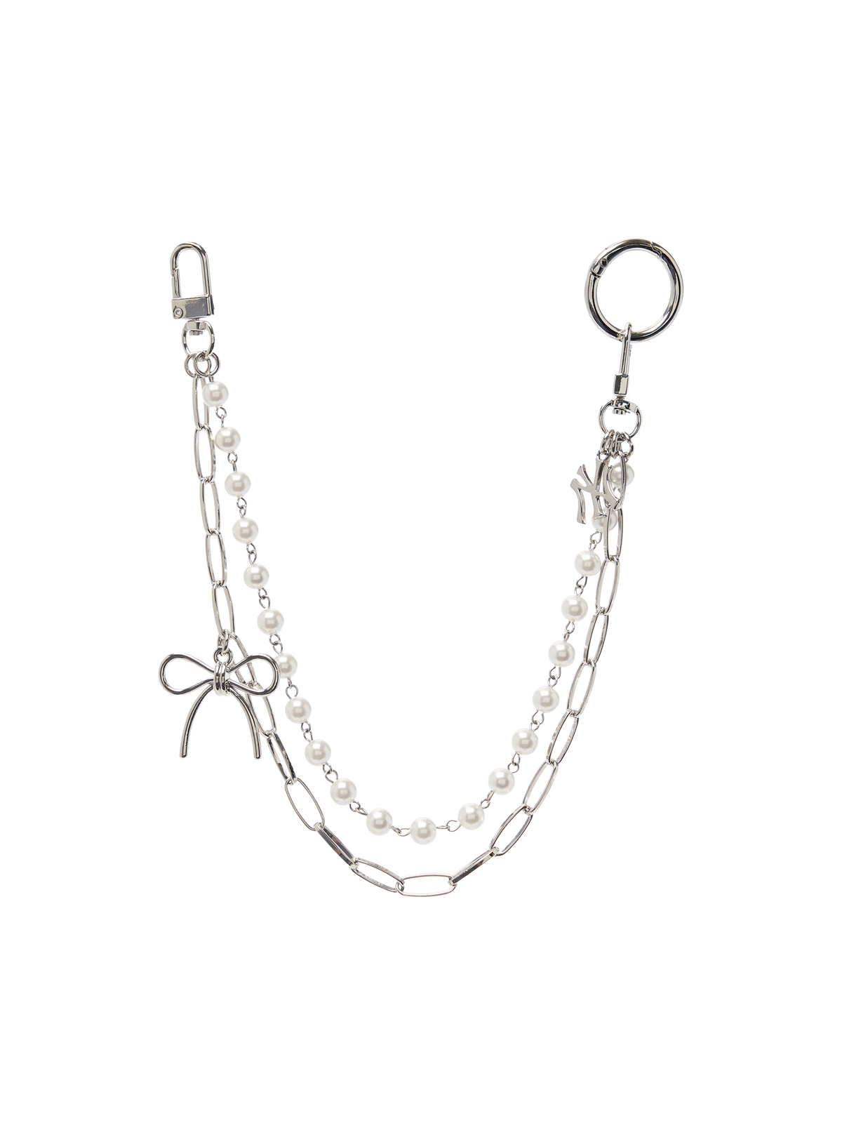 Ribbon Jewelry Long Chain Keyring