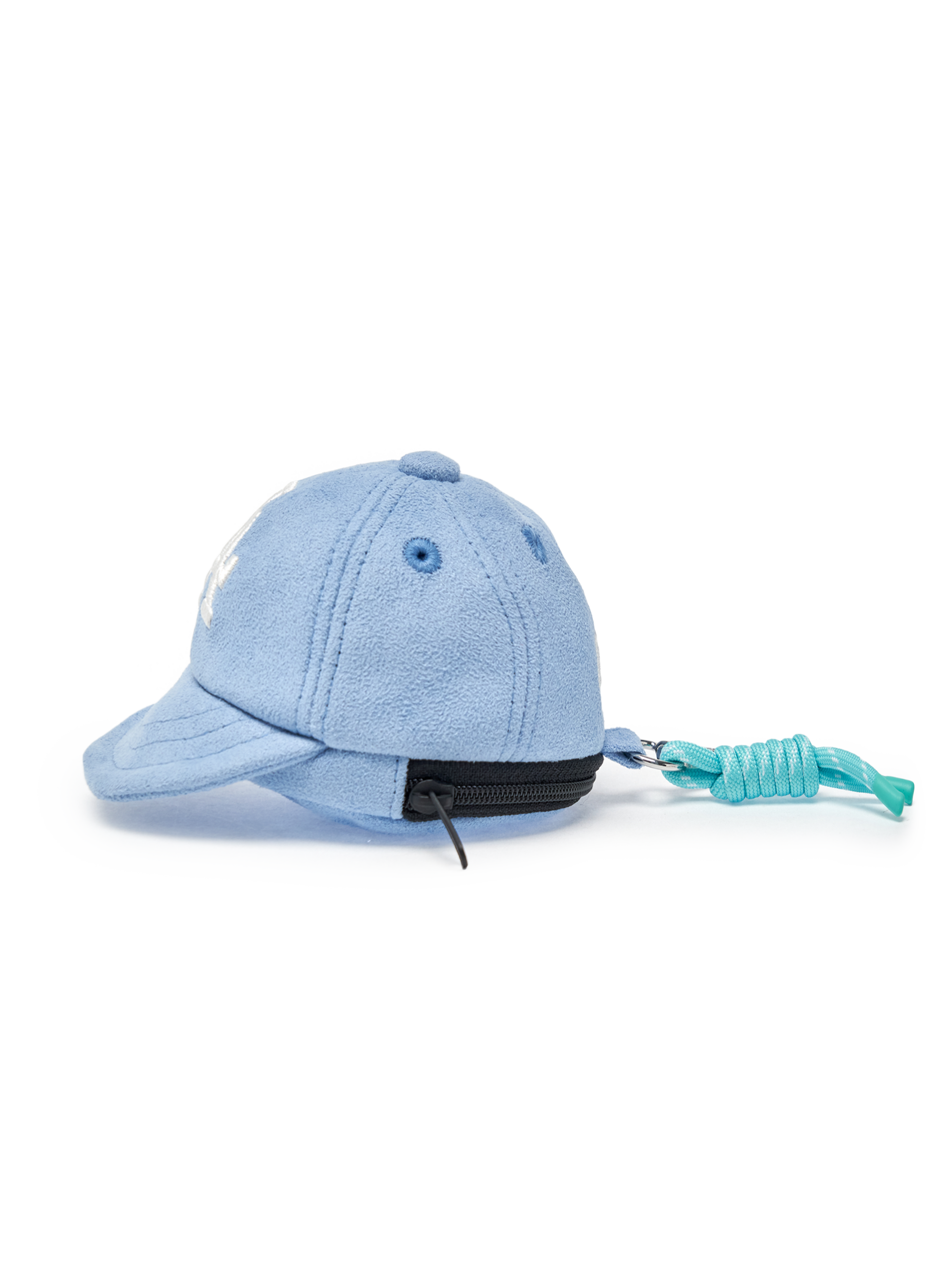 Basic Suede Ballcap Pouch Keyring