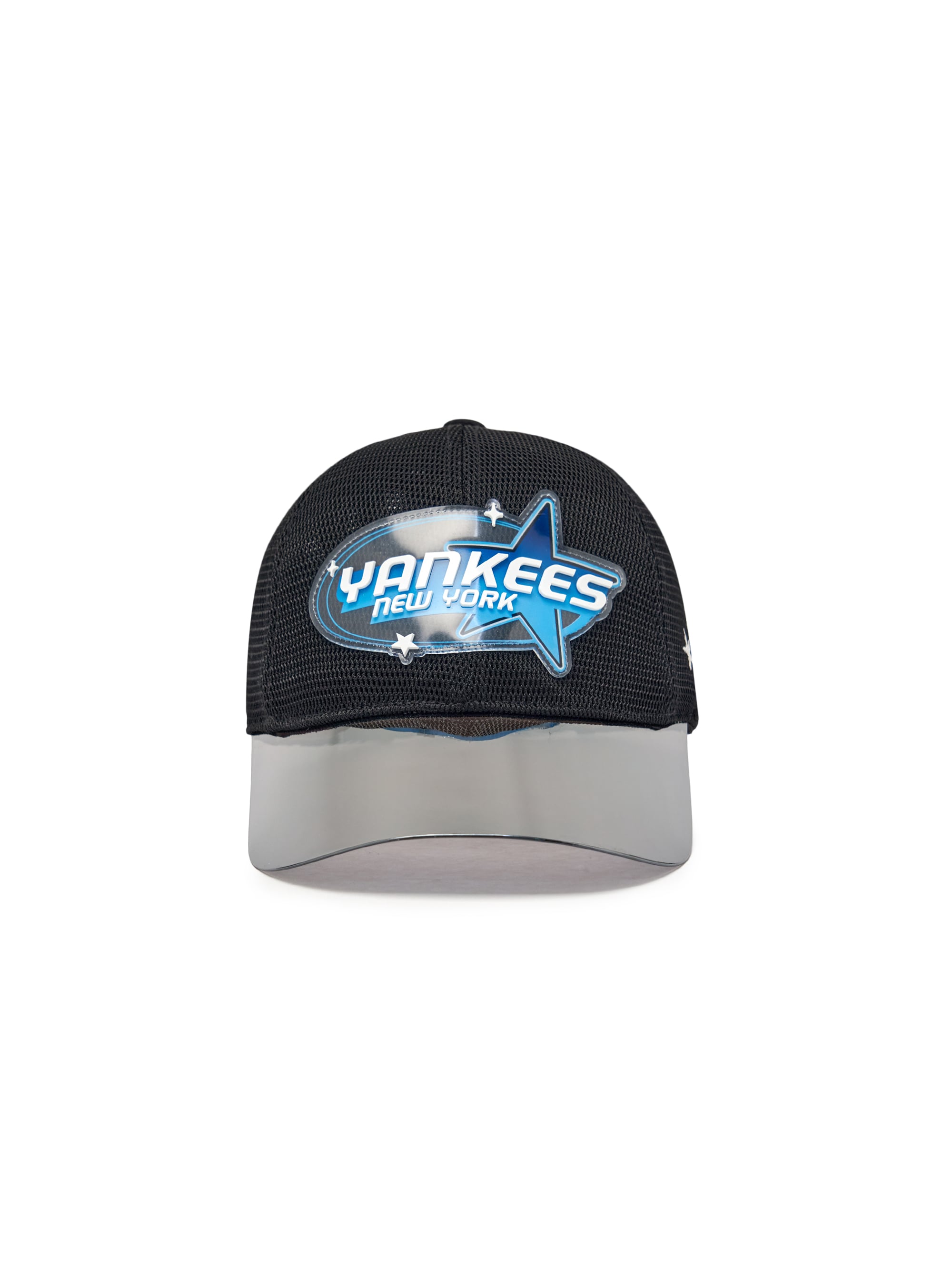 Mirror Brim Color Block All-Mesh Cap