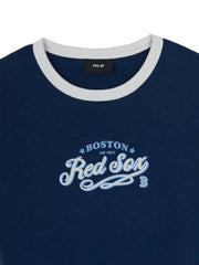 Women's Varsity Lettering Slim Slub Ringer T-Shirts