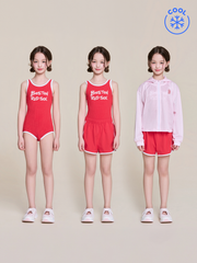 Girl's Street Mesh Hood Zip-Up 3P Set