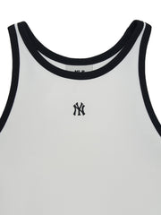 Women's Basic Ringer Crop Sleeveless T-shirt