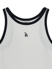 Women's Basic Ringer Crop Sleeveless T-shirt