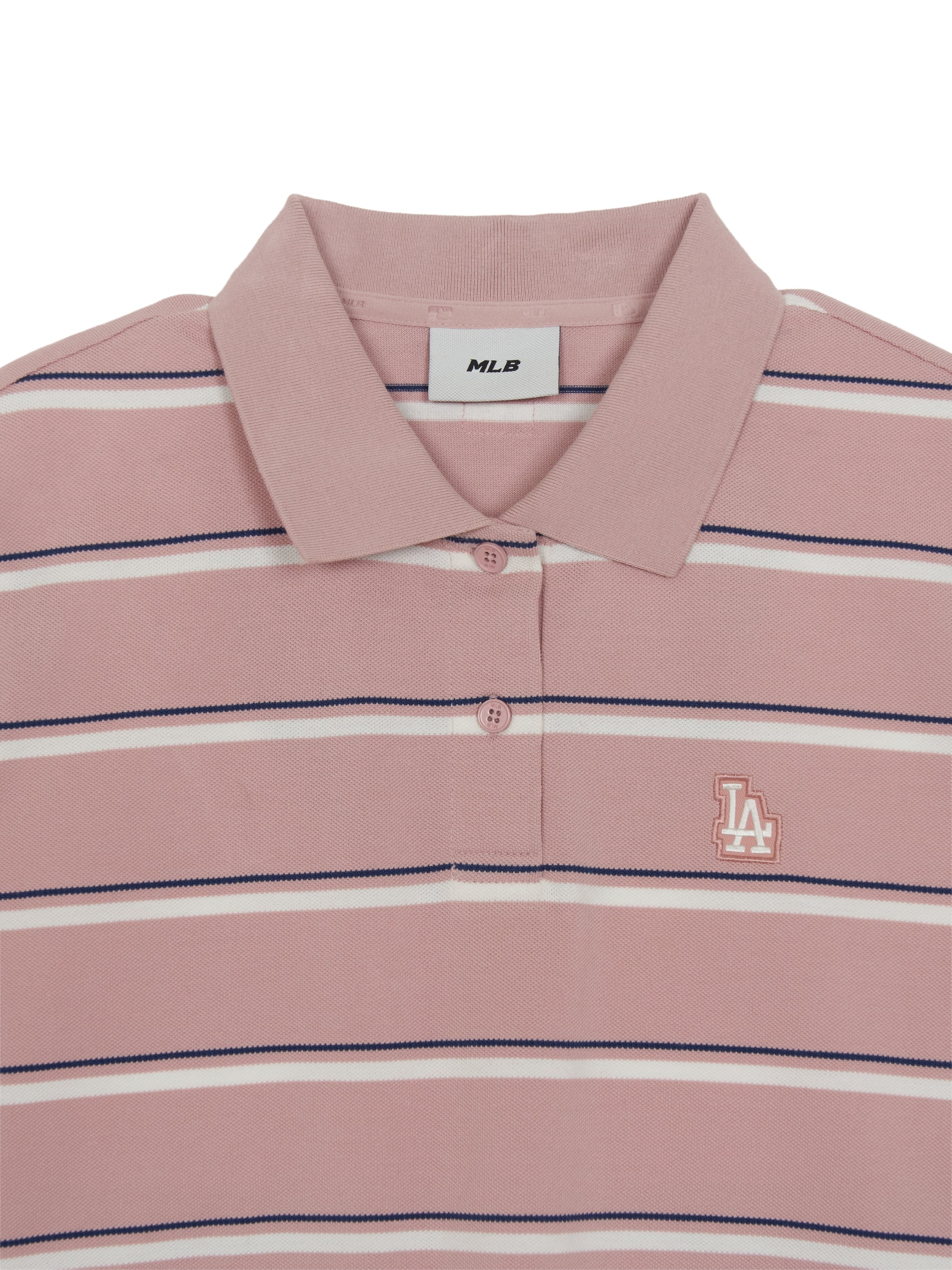 Women's Varsity Stripe Crop Polo T-Shirts