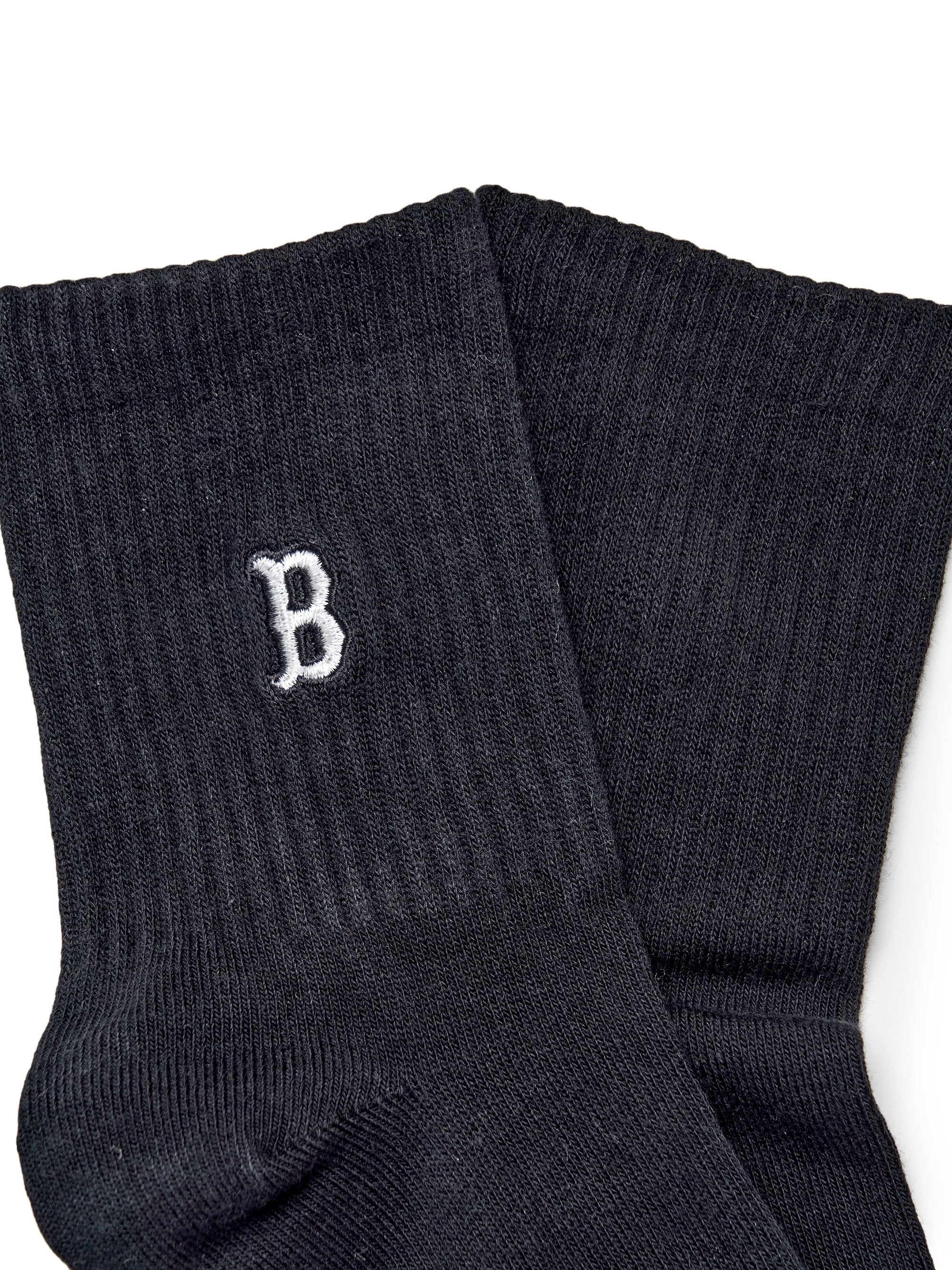 Small Logo Embroidery Socks 3pairs Set