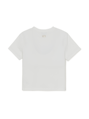 Women's Small Bunny Graphic Slim Semi Crop T-shirts