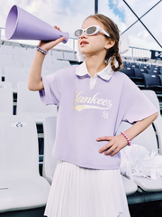Sportive Athleisure Cursive Skirt T-shirt Set (Girl's)