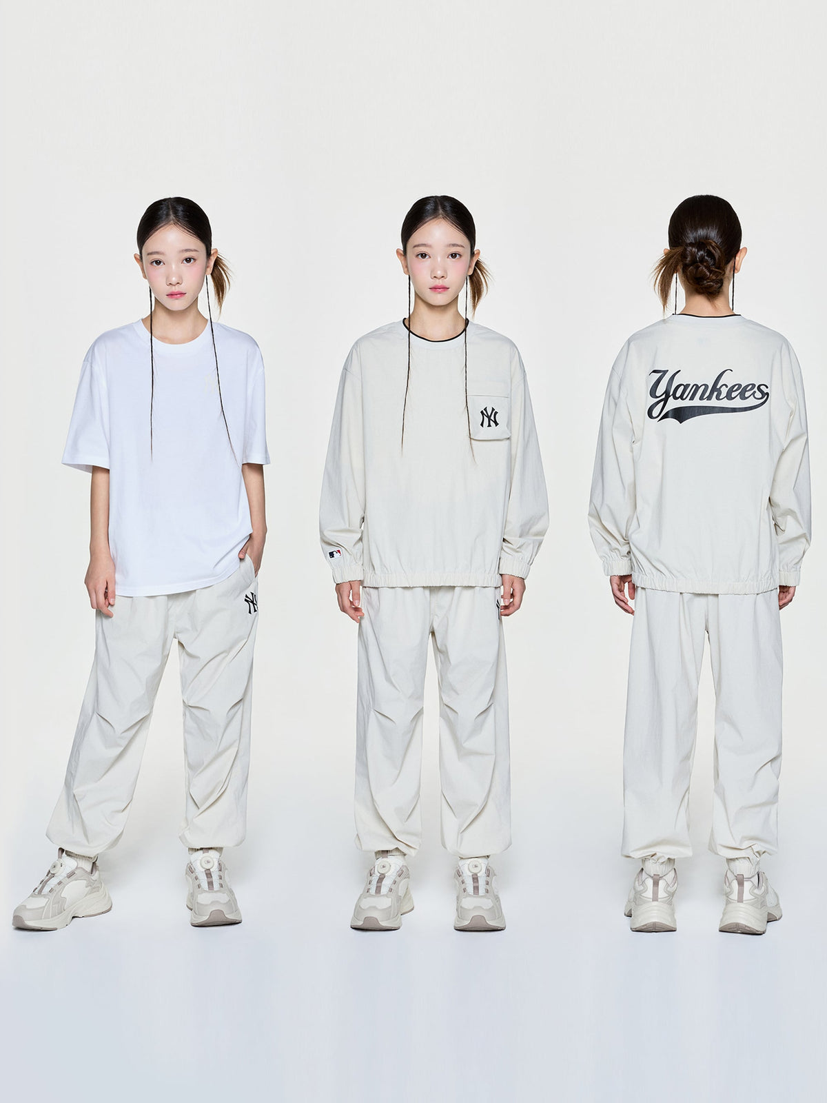 Online Exclusive Basic Woven Sweatshirt 3P Set