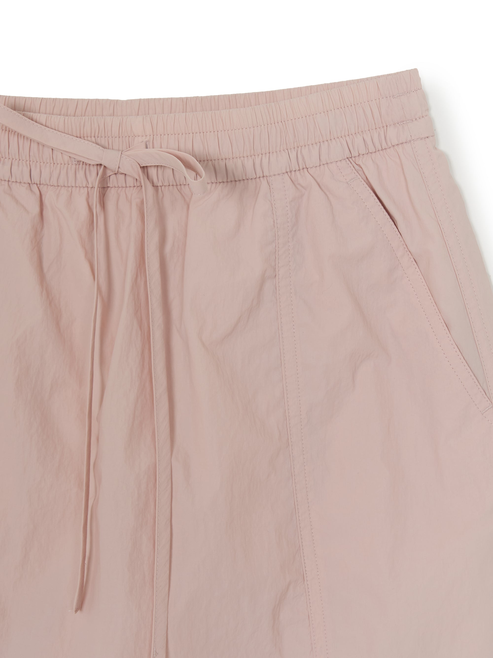 Women's Gorpcore Glossy Shirring Mini Skirt