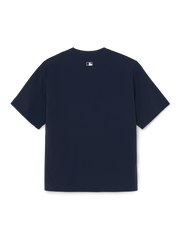 Varsity Cursive Woven Short Sleeve Sweatshirt