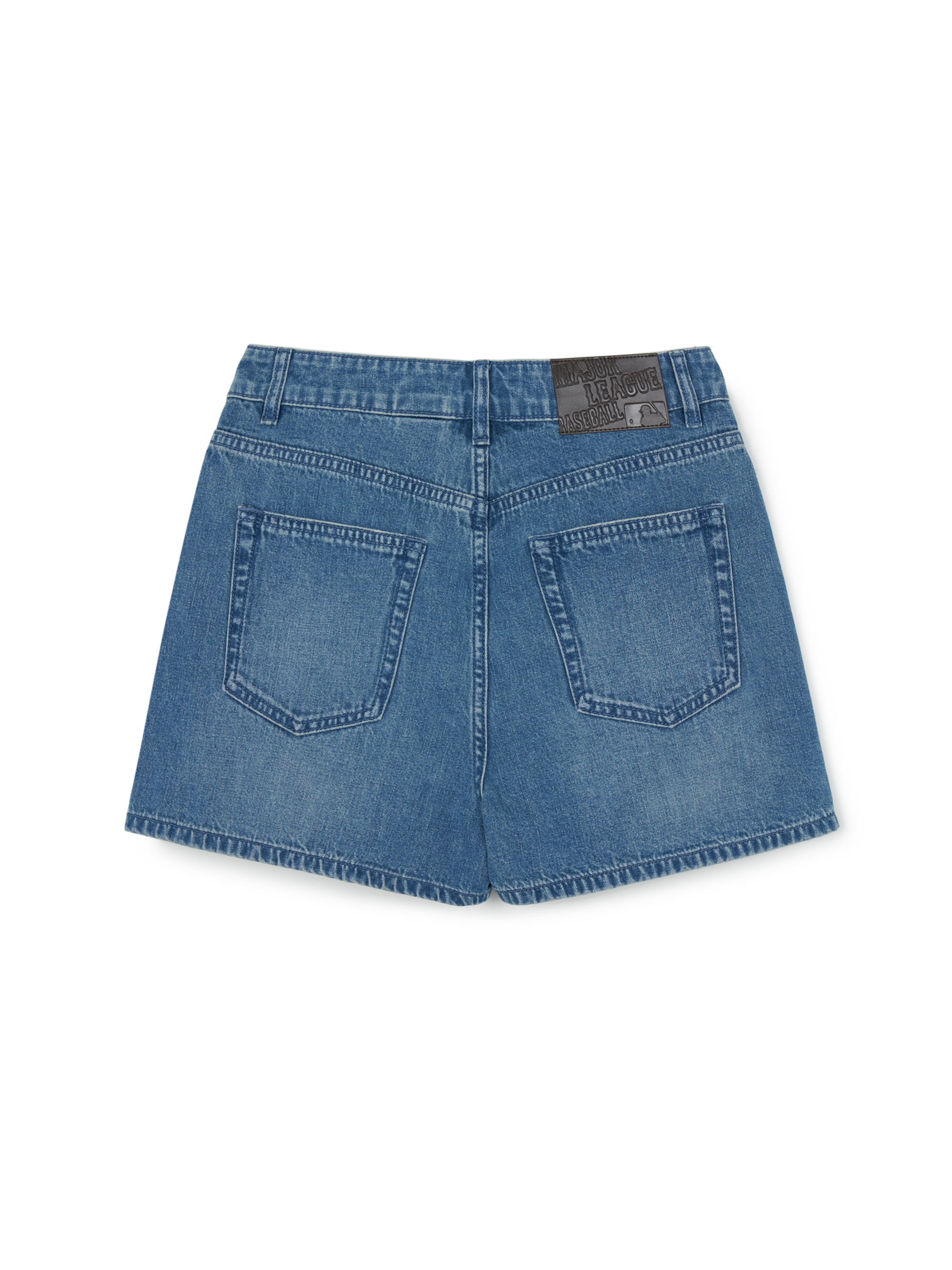 Women's Basic Small Logo Cargo Denim Wrap Skirt