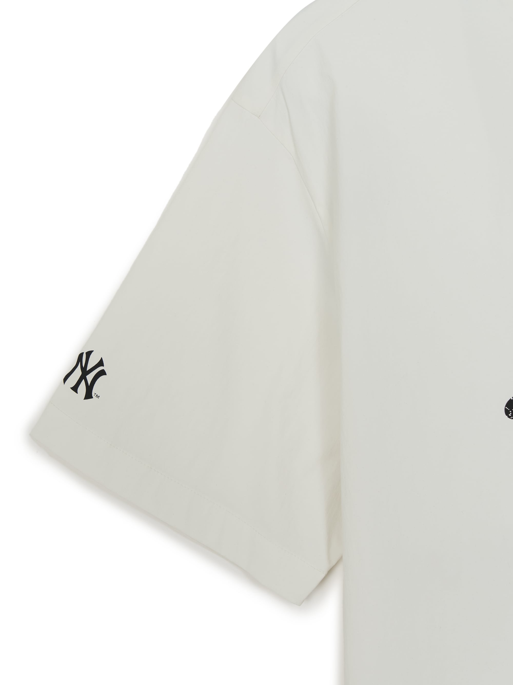 Varsity Cursive Woven Short Sleeve Sweatshirt