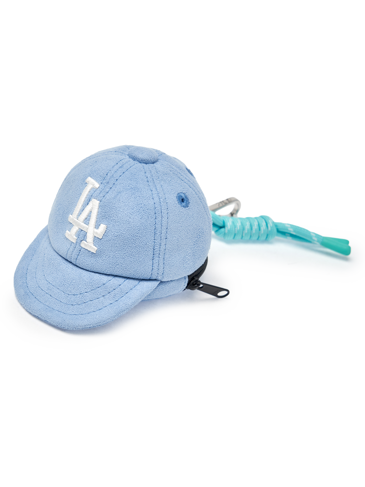 Basic Suede Ballcap Pouch Keyring