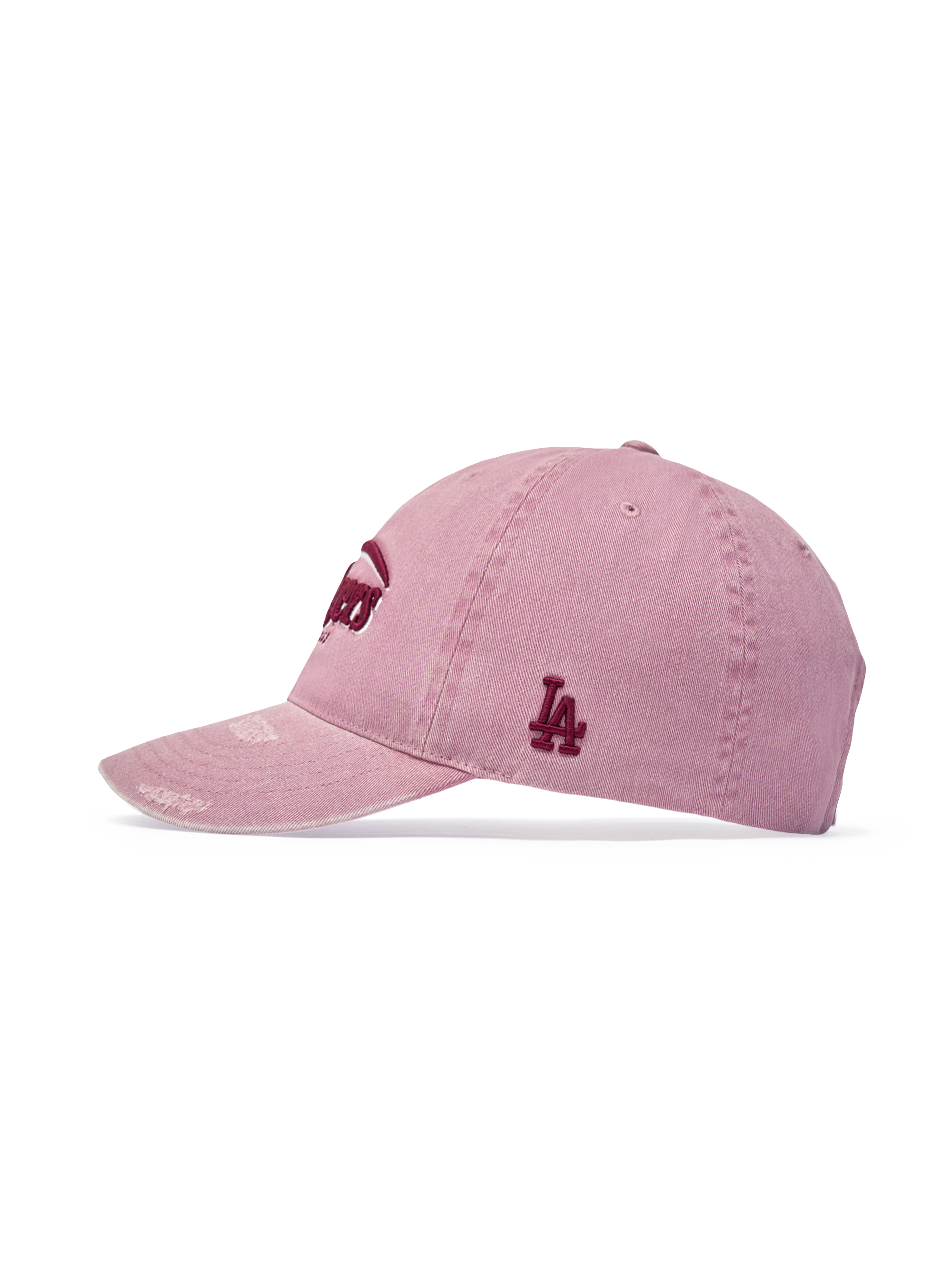 Vintage Demage Curve Logo Unstructured Ballcap