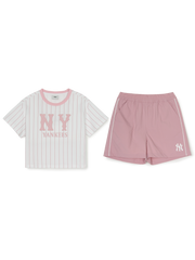 Varsity Girl's Striped T-shirt Set