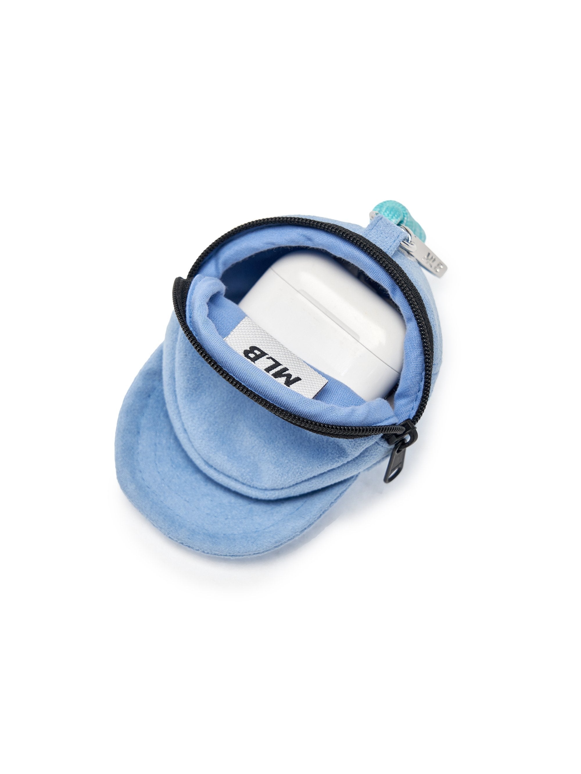 Basic Suede Ballcap Pouch Keyring