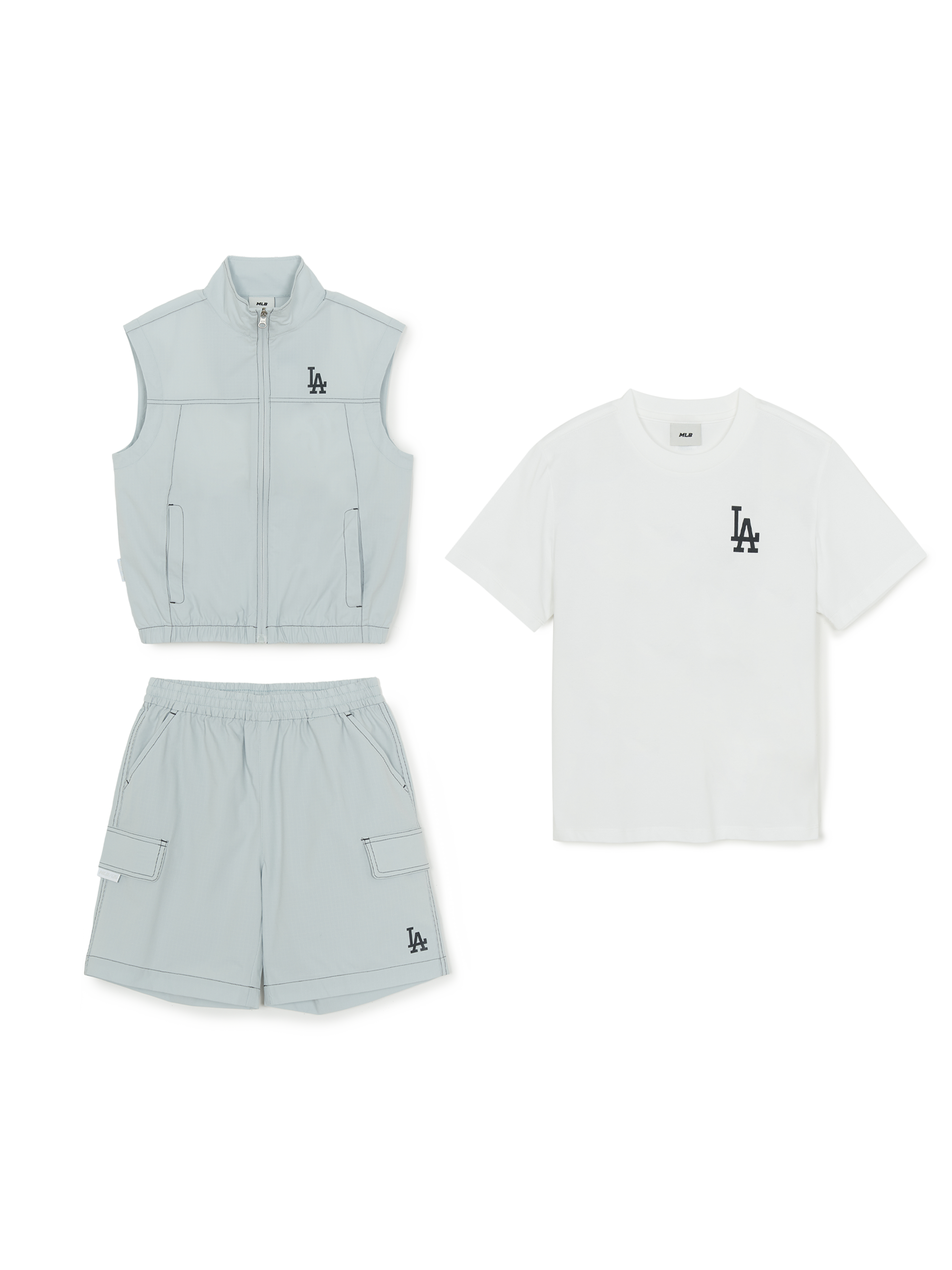 STREET BASIC ZIP-UP VEST 3 SET