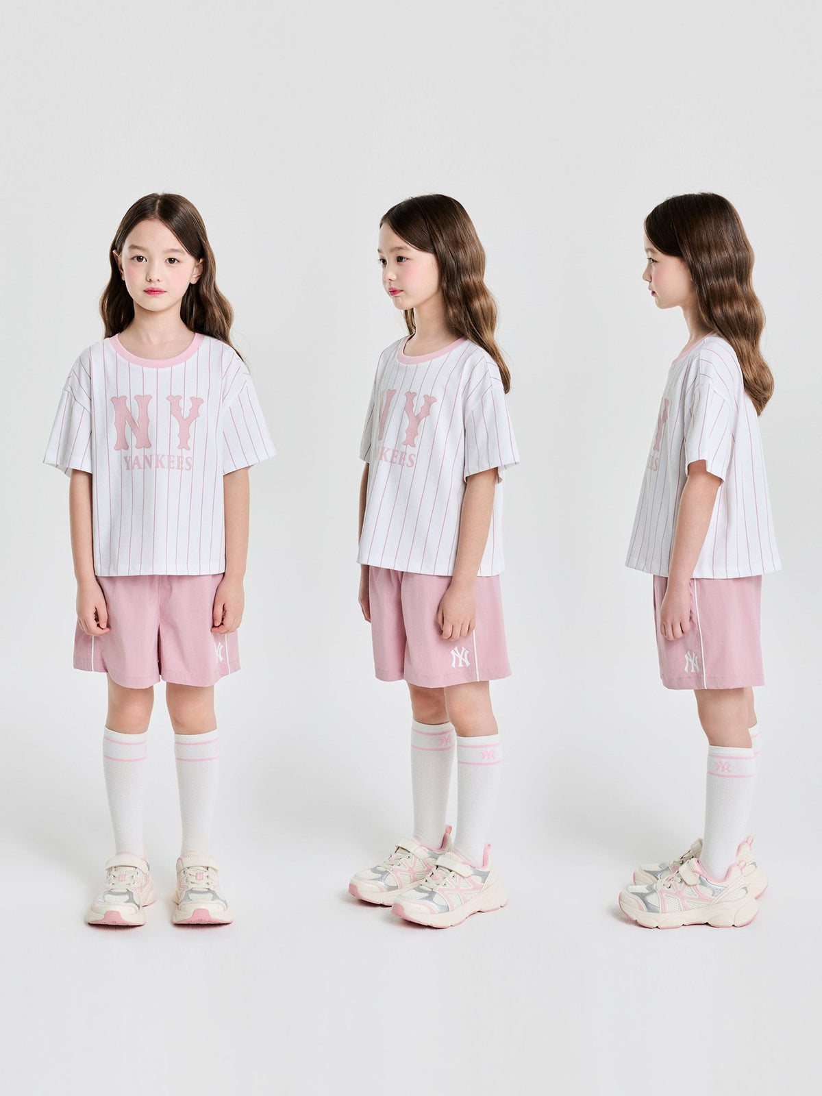 Varsity Girl's Striped T-shirt Set