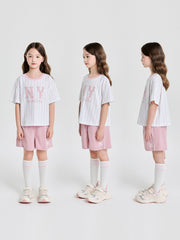 Varsity Girl's Striped T-shirt Set