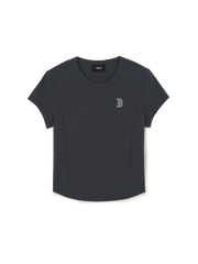 Women's Slim Crop Cap Sleeve T-shirt