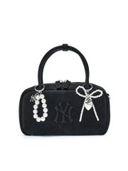 Pearl Bead Logo Charm Keyring