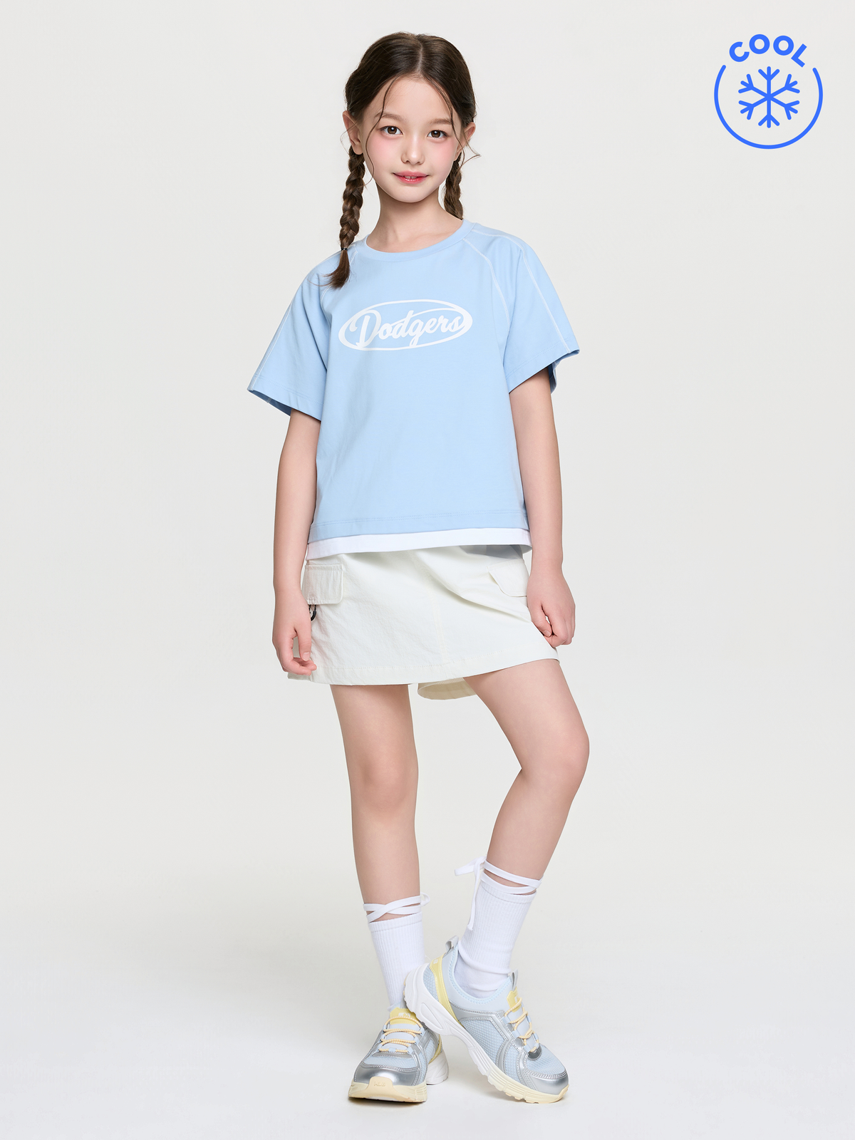 OUTDOOR BASIC SKORT T-SHIRT SET(Girl's)
