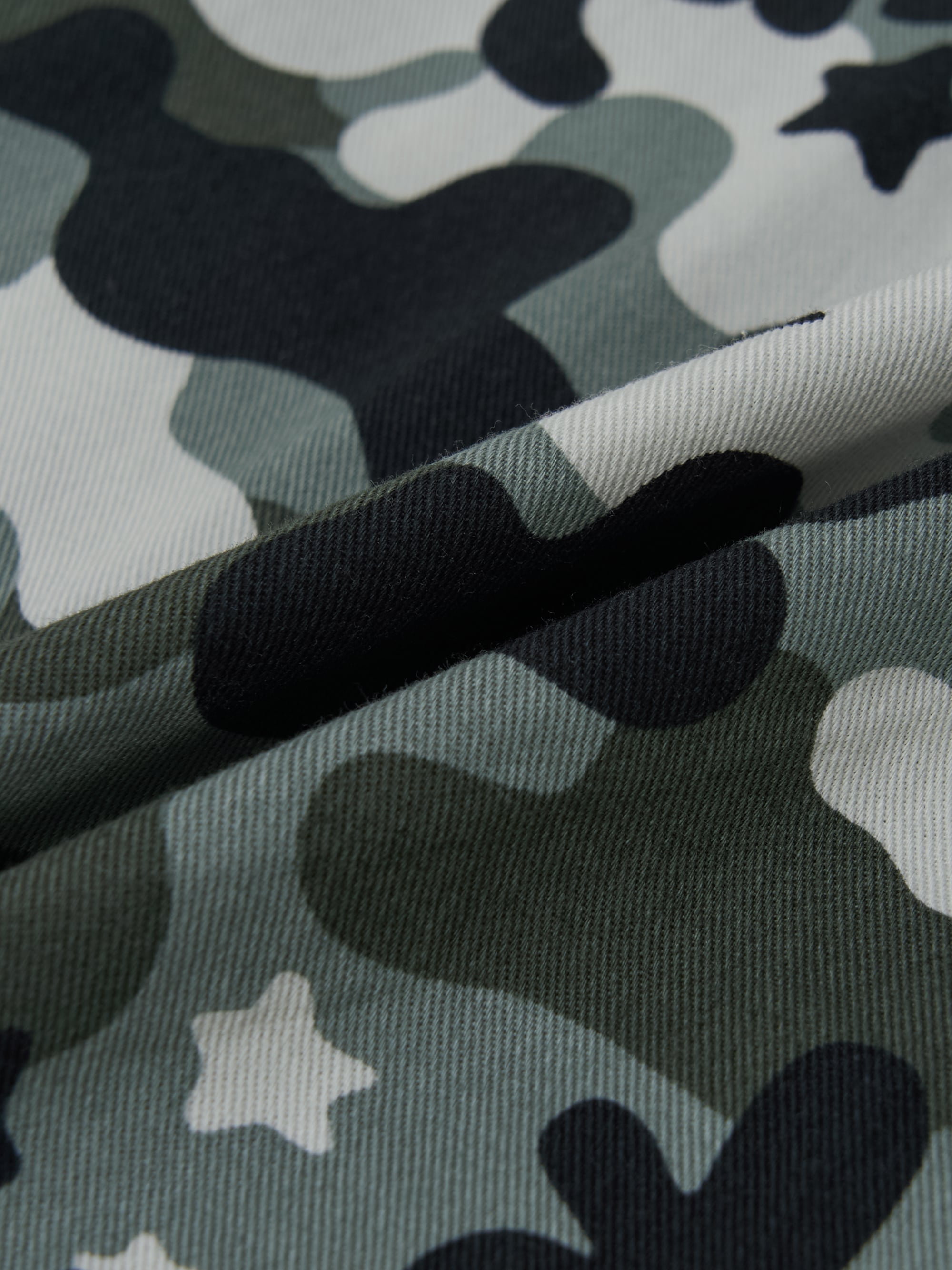 Women's Camo Low Rise Cotton Cargo Wide Pants