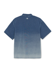 Basic Small Logo Stretched Denim Polo Shirt