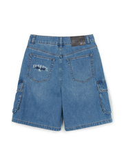 Women's Varsity Vintage Slub Cargo 9in Denim Shorts