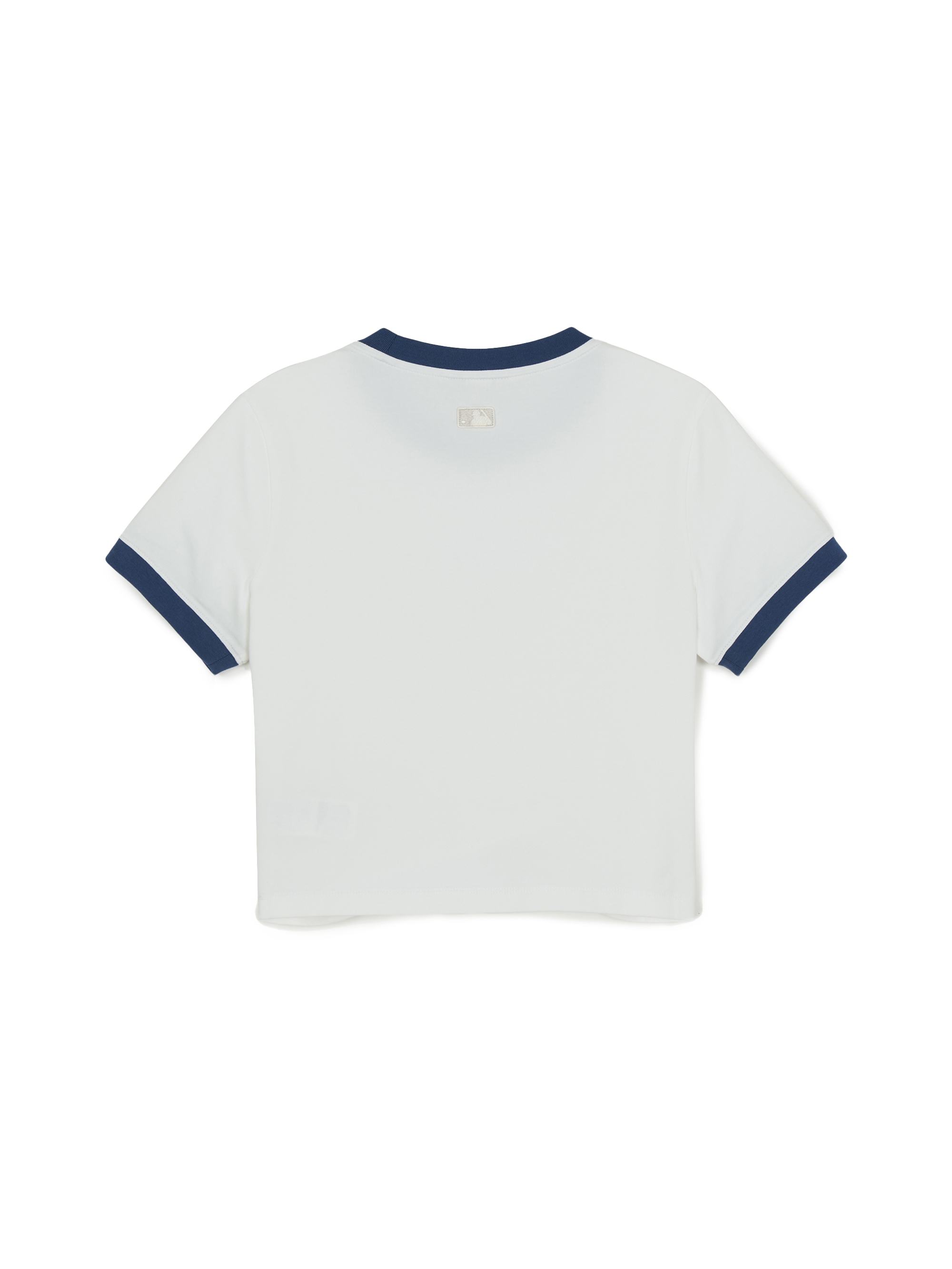 Women's Sportive Cursive Ringer Crop T-shirts
