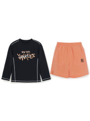 Street T-shirt Rashguard Board Shorts Set