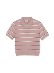 Women's Varsity Stripe Crop Polo T-Shirts