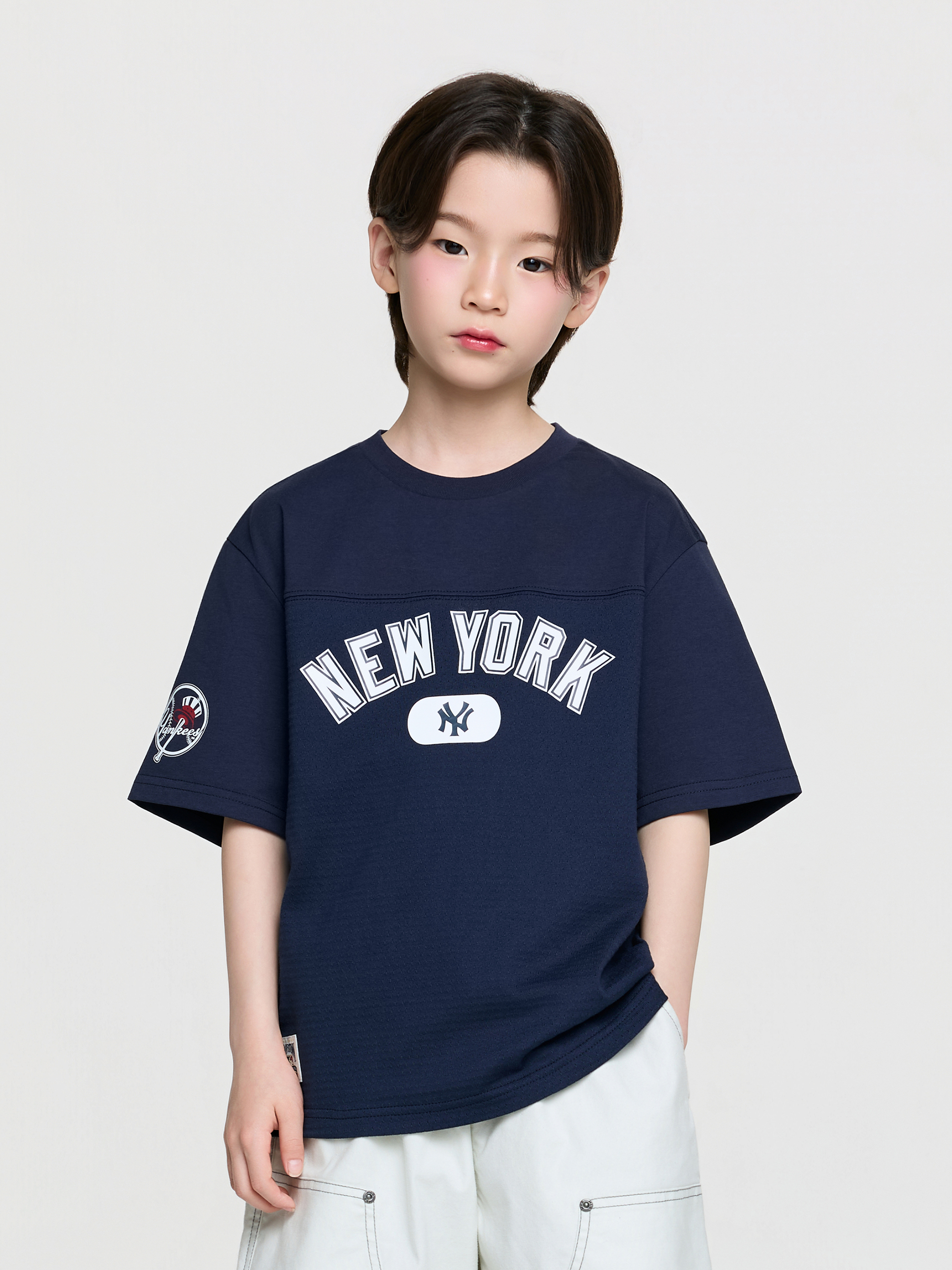 Street Basic Mesh Lettering T-shirt