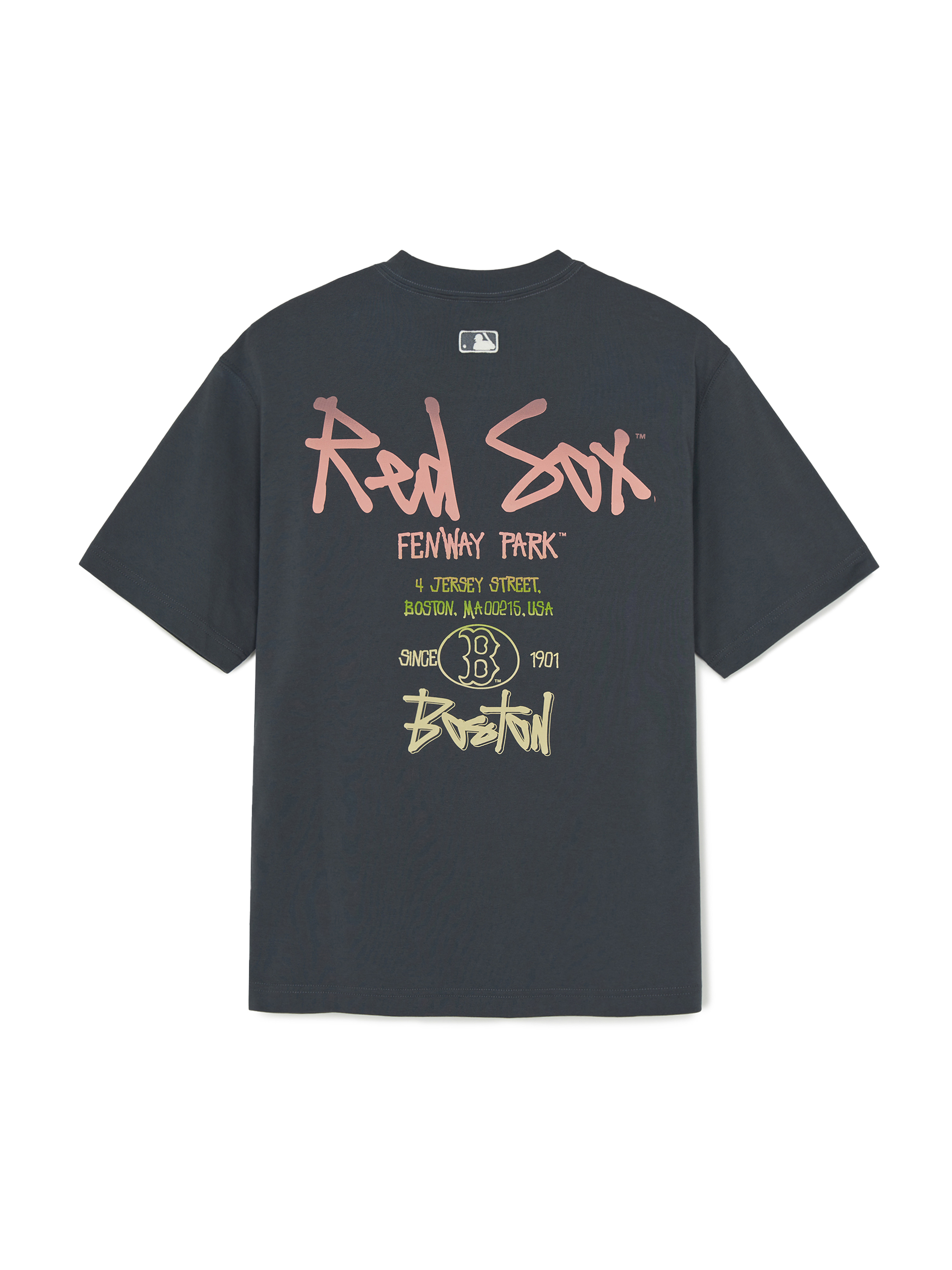 Basic Street Color Lettering Oversized T-shirt