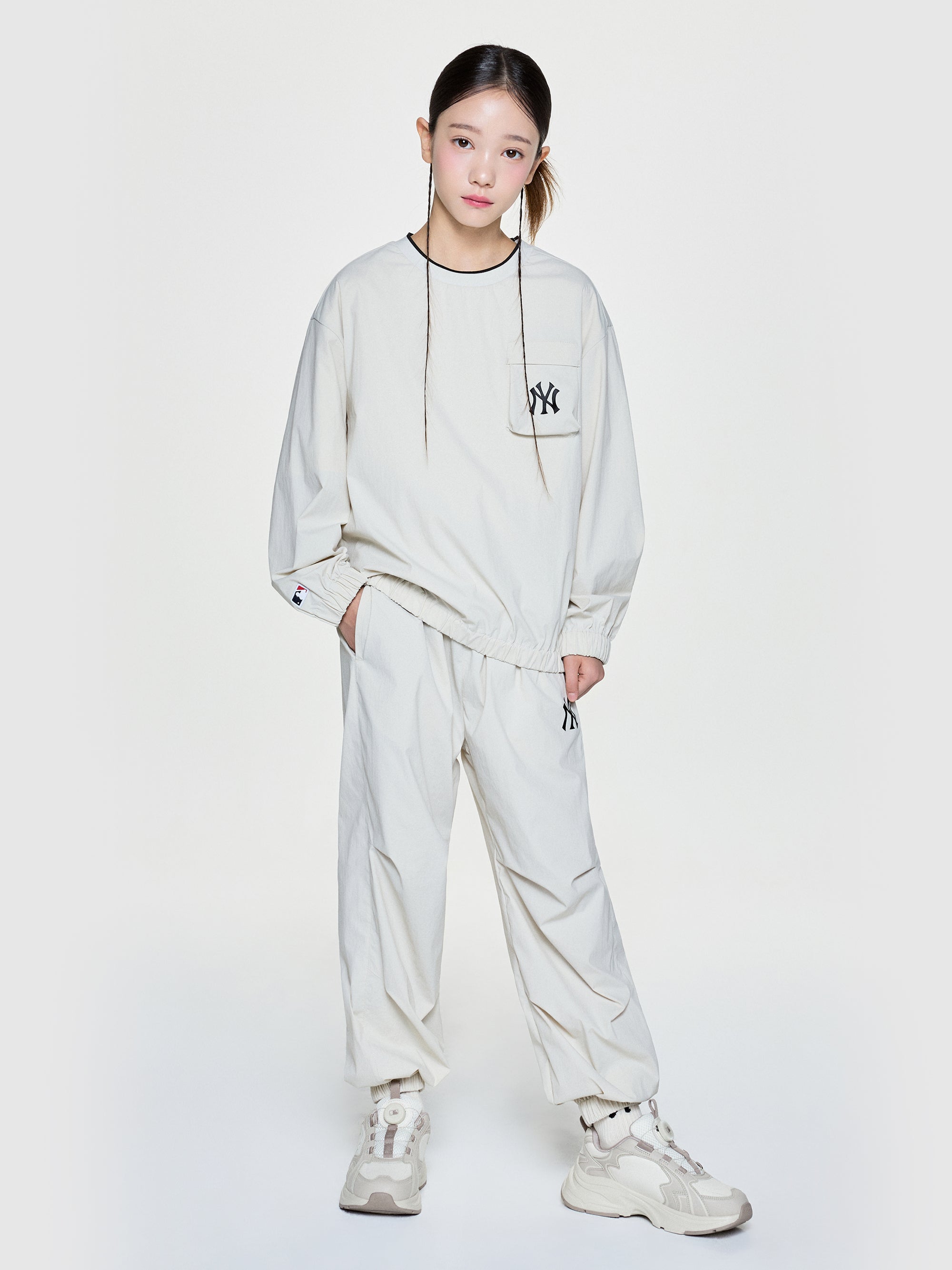 Online Exclusive Basic Woven Sweatshirt 3P Set