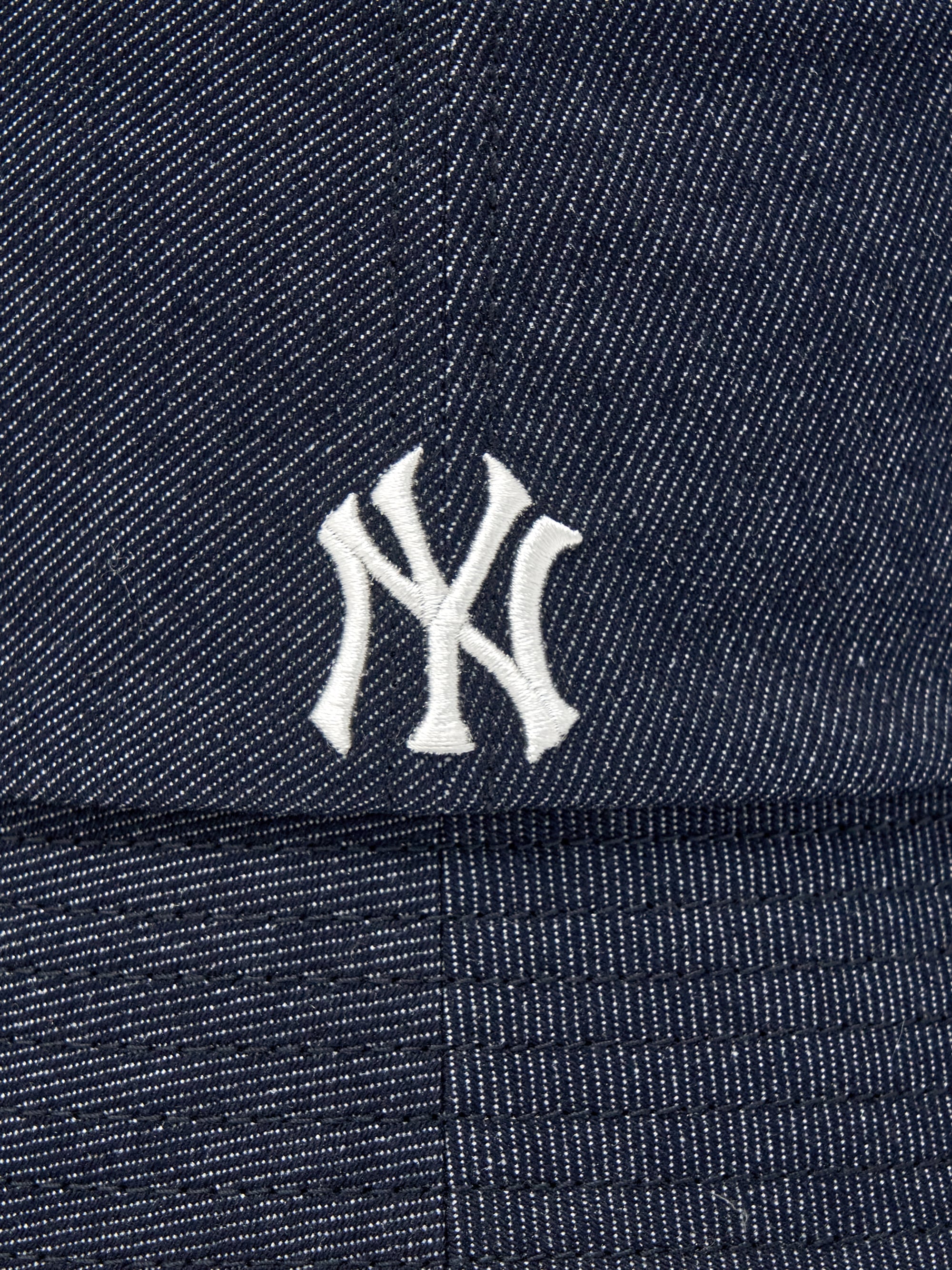 Vintage Denim Curve Logo Bucket Hat