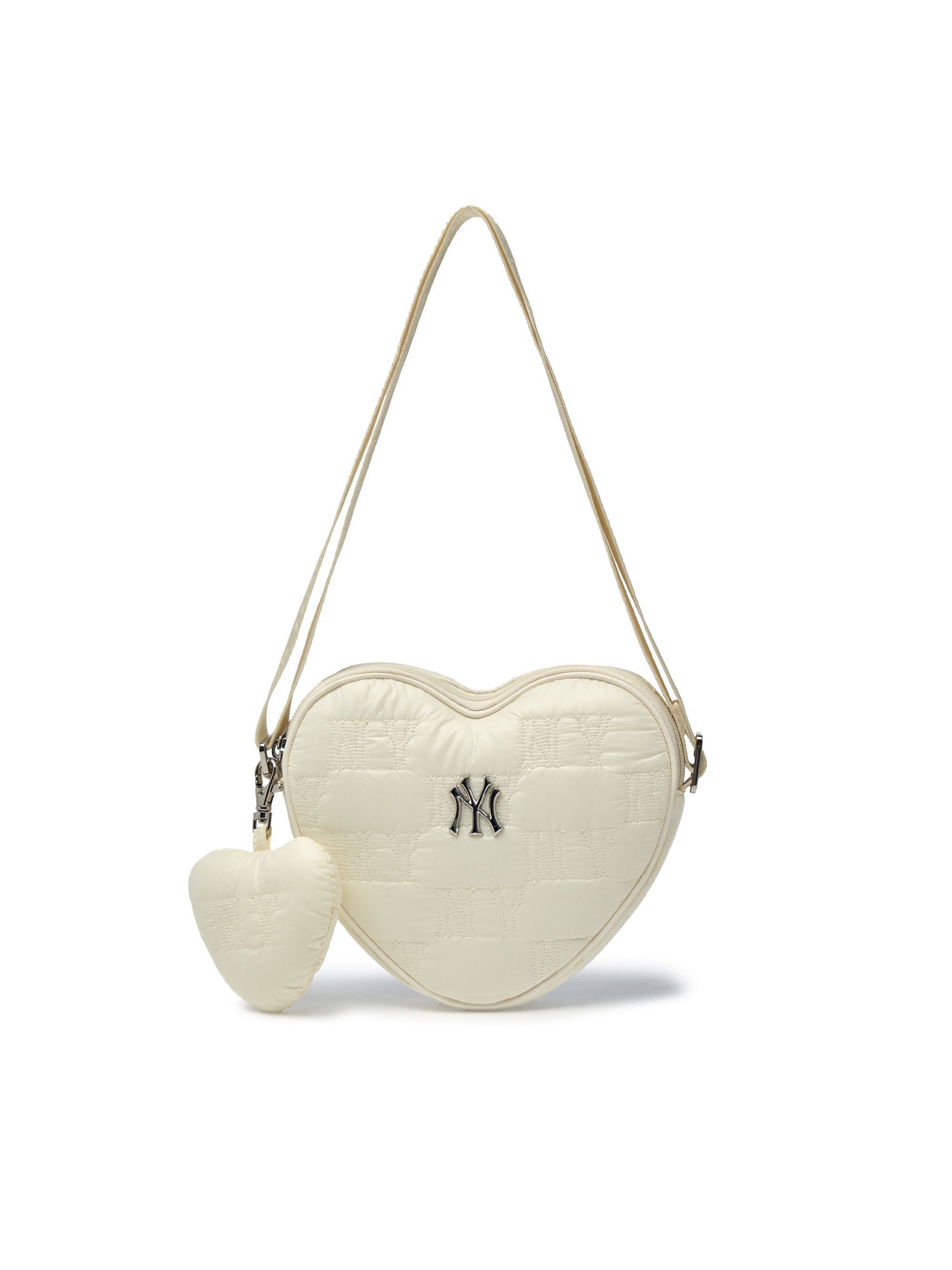 Quilted Monogram Heart Cross Bag