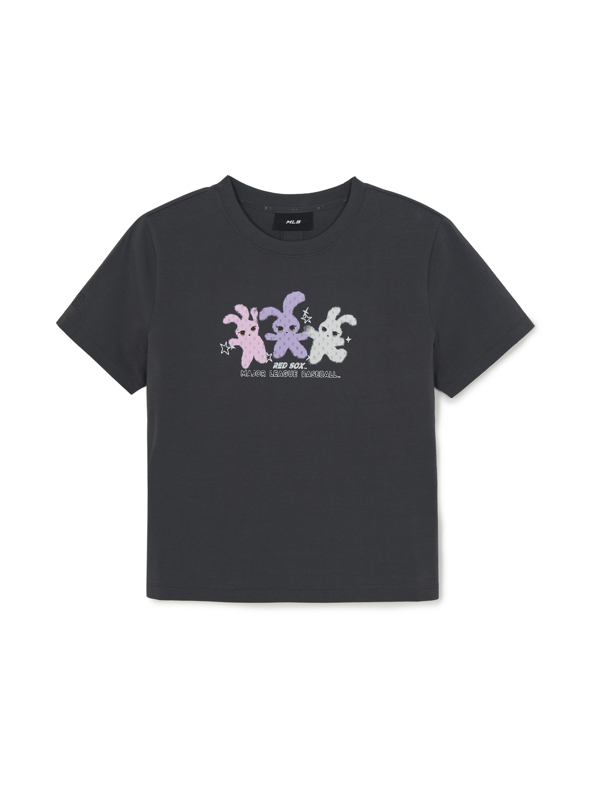 Women's Small Bunny Graphic Slim Semi Crop T-Shirts