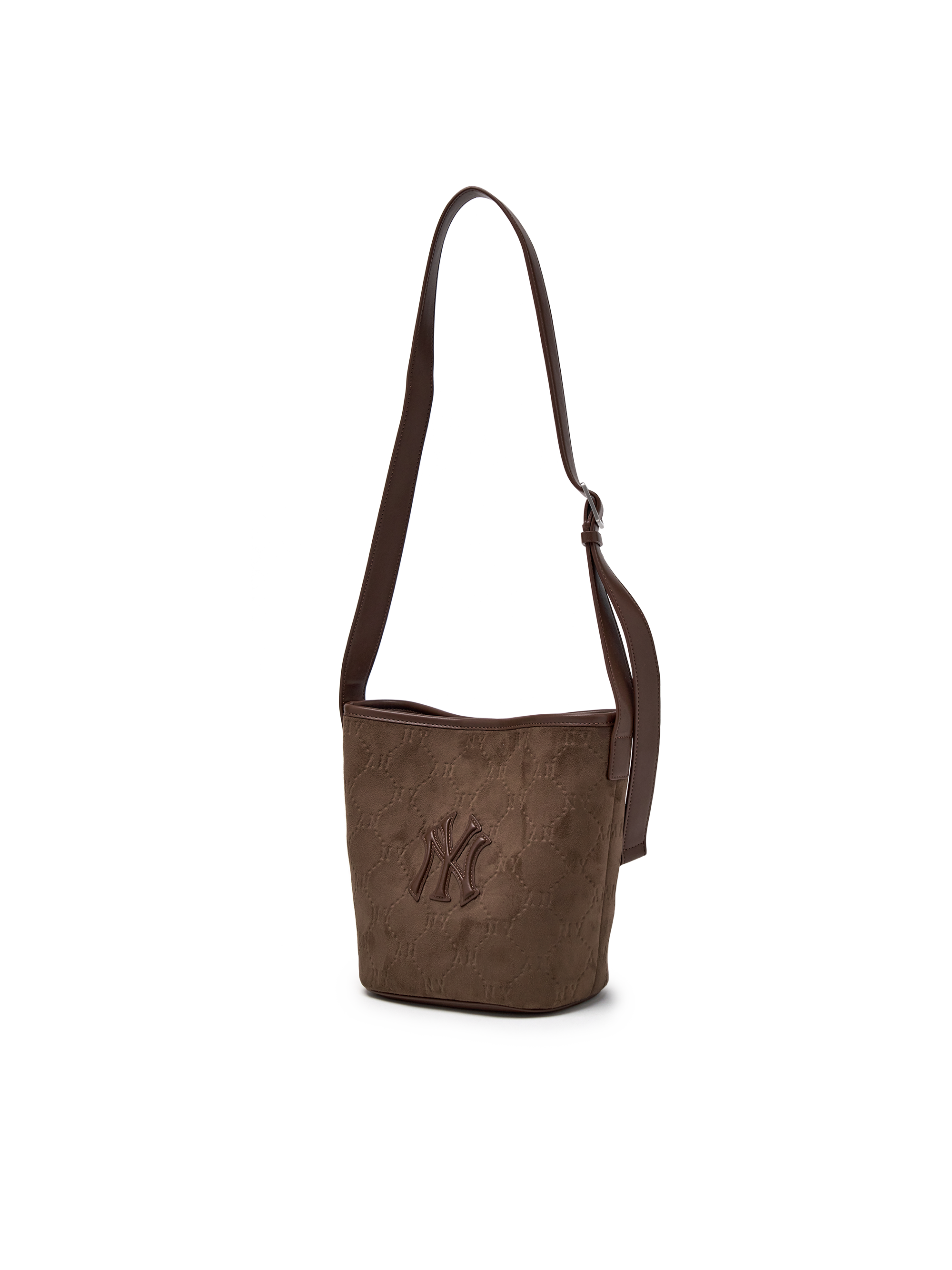 Monogram Suede Bucket Bag