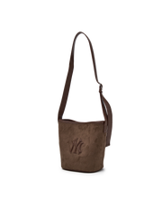 Monogram Suede Bucket Bag