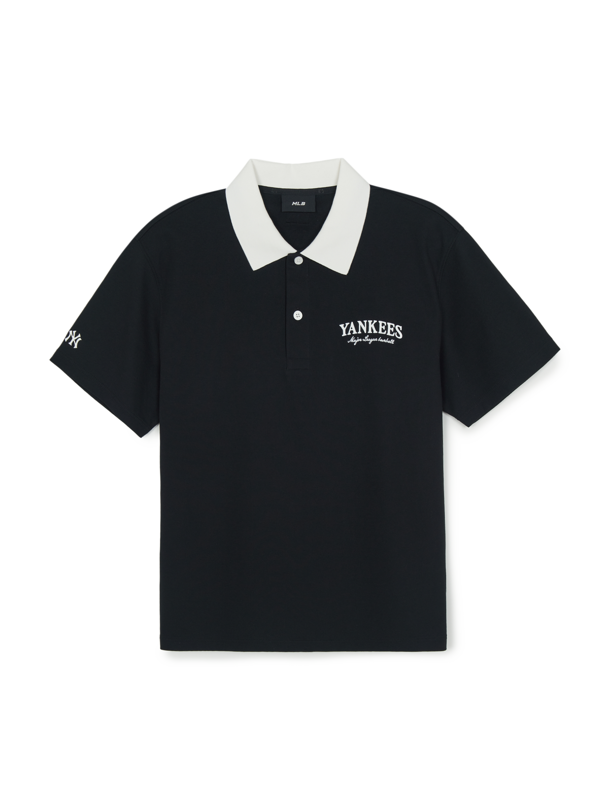 Basic Small Letter Comfortable Fit Polo T-Shirts