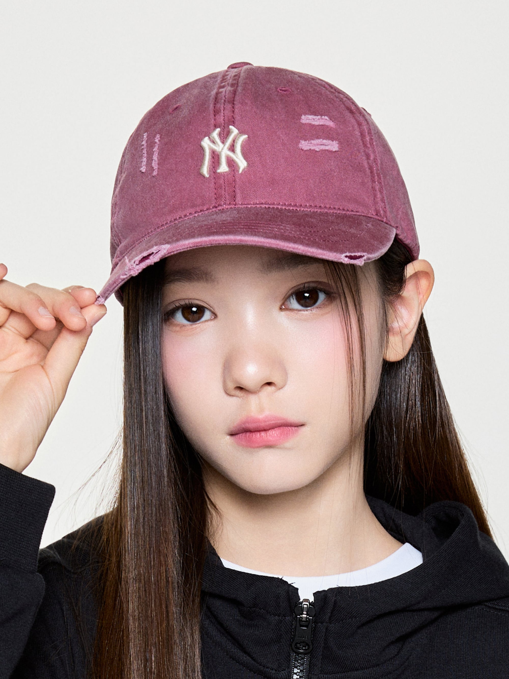Pigment Damaged Washing Ballcap