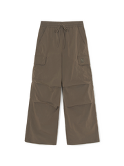 Women's GORPCORE Glossy High Waist Cargo Wide Flare Pants