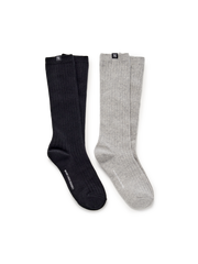 BASIC KNEE SOCKS 2PCS SET